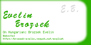 evelin brozsek business card